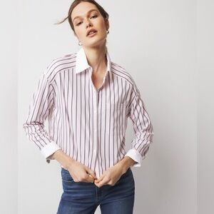 WHBM Pocket Poplin Shirt